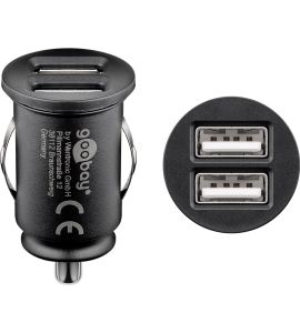 USB car charger, dual (2.4 A).