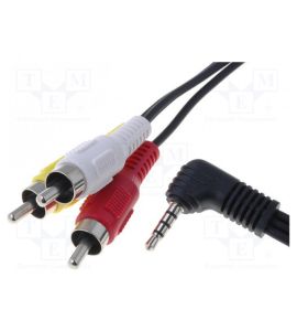 RCA - Jack (3.5 mm) stereo cable (1.5 m).